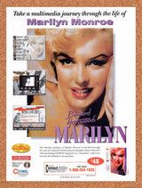 1995 Bernard Of Hollywoods Marilyn PC CD-ROM Original Ad / Retro Wall Art v1