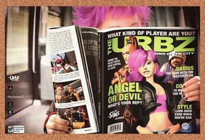 Original 2004 The Urbz PS2 Vintage Print Ad - Sims Video Game Promo Wall Art 1