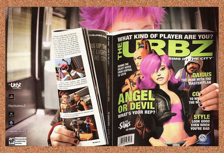 Original 2004 The Urbz PS2 Vintage Print Ad - Sims Video Game Promo Wall Art 1