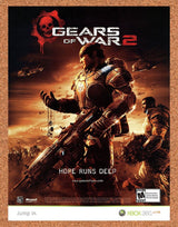 Gears Of War 2 Xbox 360 Original 2010 Vintage Ad - Video Game Promo