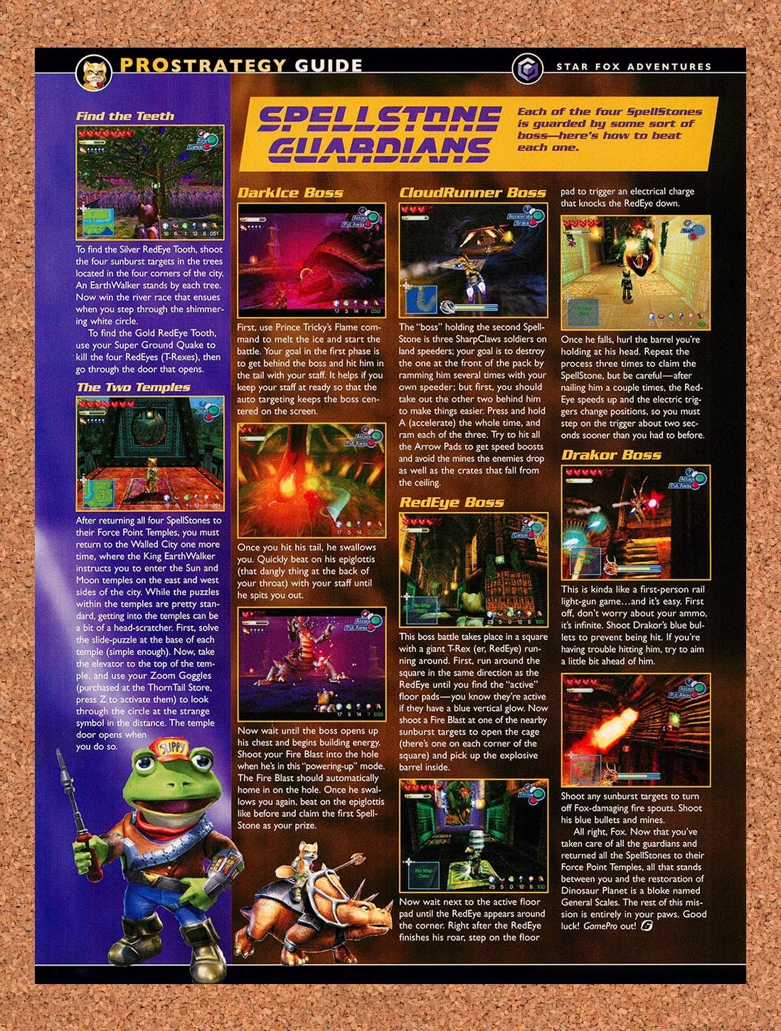 2002 StarFox Adventures Spellstone Guardians Original Advertisement / Promo vr2