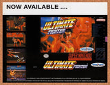 1994 Ultimate Fighter SNES Original Advertisement / Retro Wall Art v2