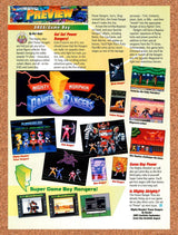1994 Power Rangers SNES Original Advertisement / Retro Promo vr2