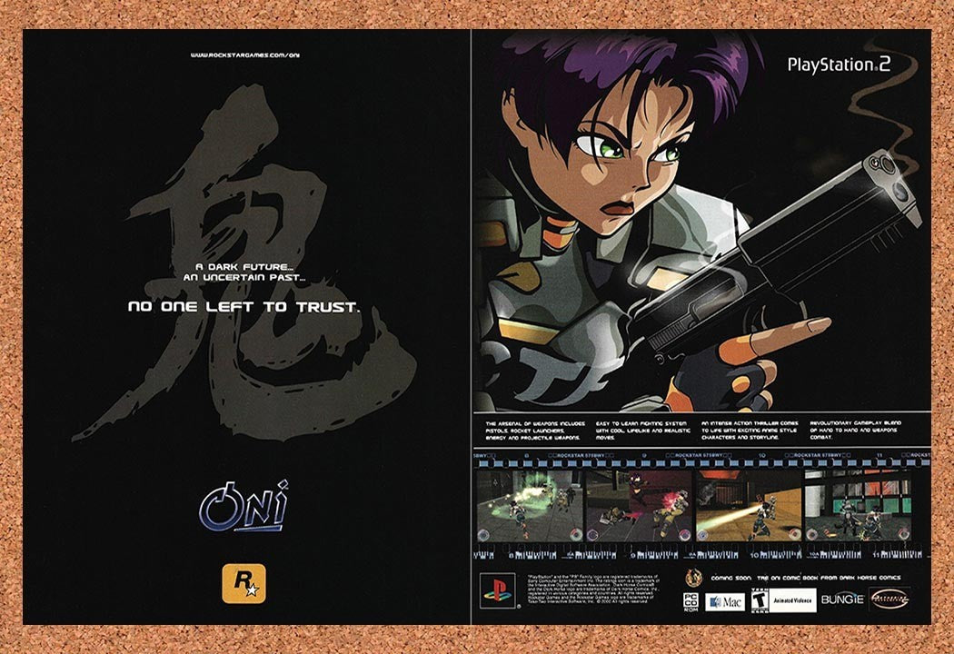 2001 Oni PS2 Original Advertisement / Retro Promo v8