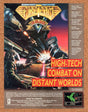 FireTeam 2200 Amiga Original 1991 Vintage Ad - Video Game Promo
