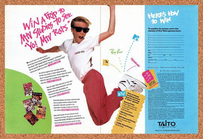 1989 Taito MTV Sweepstakes Original Advertisement / Retro Wall Art v3