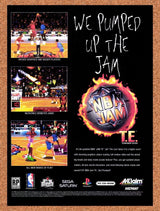 1995 NBA Jam TE Saturn Original Advertisement / Retro Promo v6