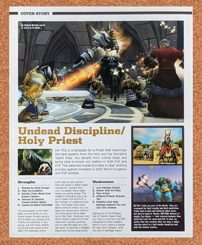 WOW World Of WarCraft Original 2006 Ad Authentic Undead Priest Video Game Promo