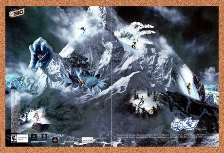 SSX3 PS2 Original 2003 Vintage Ad - Video Game Snow Monsters Promo