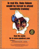 Duke Nukem PC Original 1999 Ad Authentic UGO Direct Retro Video Game Promo