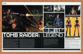 Tomb Raider Legend PS2 Original 2005 Print Ad Authentic Video Game Review Promo
