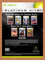2005 Microsoft Xbox Games Platinum Hits Original Advertisement / Retro Promo v6