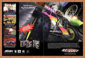 1999 Re-Volt N64 Original Advertisement / Retro Wall Art v2