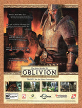 2006 Elder Scrolls IV Oblivion PC Original Advertisement / Retro Promo v1
