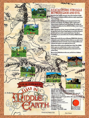 1989 War In Middle-Earth IBM Original Advertisement / Retro Wall Art v1