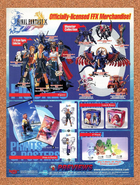 2002 Final Fantasy X Officially-Licensed Merchandise Original Ad / Promo v1