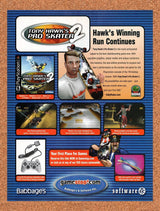 2000 Tony Hawk's Pro Skater 2 GameStop Original Advertisement / Retro Promo v6