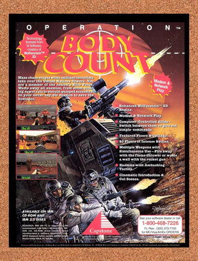 1995 Operation Body Count IBM Original Advertisement / Retro Promo v1