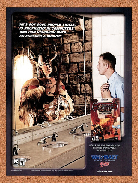 2006 Dungeons & Dragons Online Stormreach Wal-Mart Original Advertisement v9