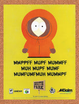 1998 South Park N64 Original Advertisement / Retro Promo v5