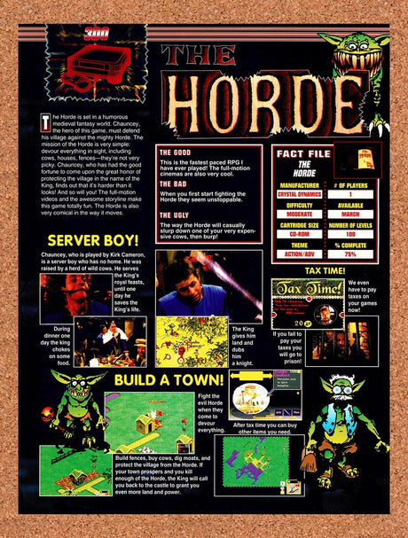 1994 The Horde 3DO Review Original Advertisement / Retro Promo v2