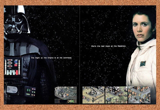 2000 Star Wars Galactic Battlegrounds PC Original Ad / Retro Wall Art v3