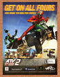 ATV Quad Power Racing 2 PS2 Original 2003 Print Ad Authentic Video Game Promo