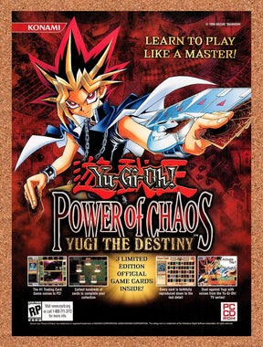 2003 Yu-Gi-Oh Power Of Chaos Yugi The Destiny PC Original Ad / Promo v1