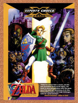 1998 Zelda Ocarina Of Time N64 Original Advertisement / Retro Promo vr12