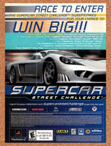 2002 Supercar Street Challenge Sweepstakes Original Advertisement / Promo v3