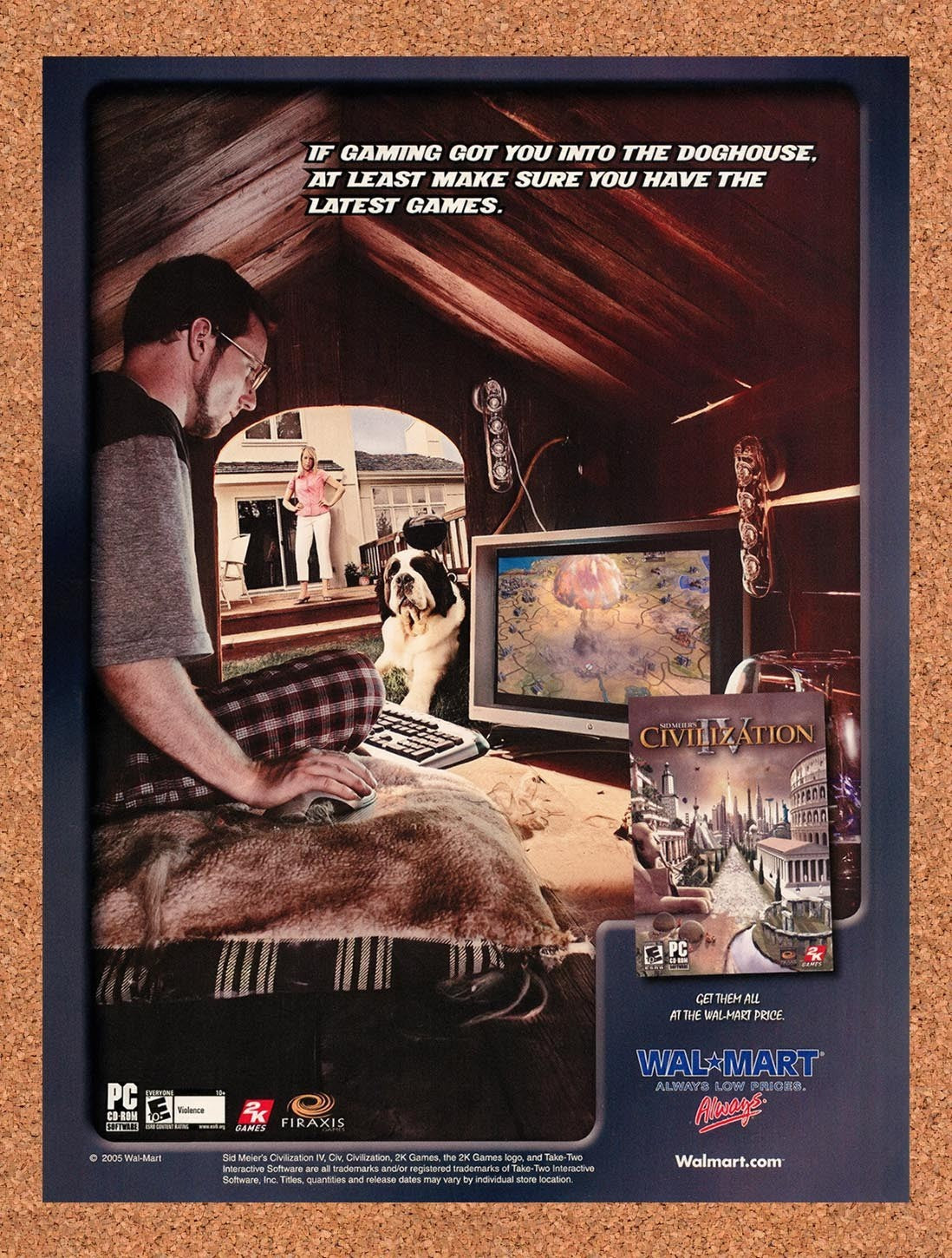2006 Civilization IV Wal-Mart Original Advertisement / Retro Promo v1