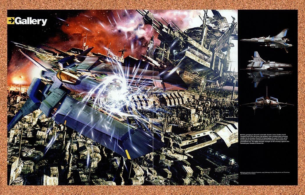 2000 Gradius Vic Viper Original Advertisement / Retro Promo v2