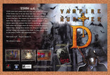 2000 Vampire Hunter D PS1 Original Advertisement / Retro Promo v1
