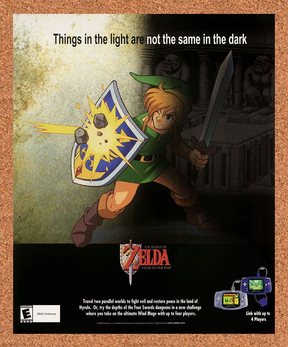 Legend Of Zelda A Link To The Past GBA Original 2005 Ad Authentic Game Promo
