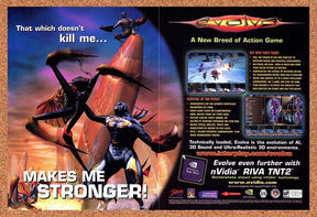 Evolve PC Original 2002 Print Ad Authentic Windows nVidia Video Game Promo