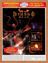2000 Diablo II Chips & Bits Original Advertisement / Retro Promo v6