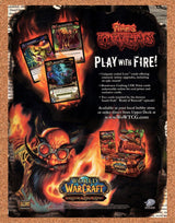 World Of WarCraft Fires Of Outland Trading Card Game Original 2004 Vintage Ad