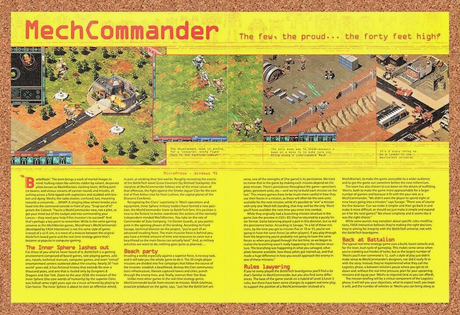 MechCommander PC Original 1998 Print Ad Authentic Strategy Video Game Art Promo