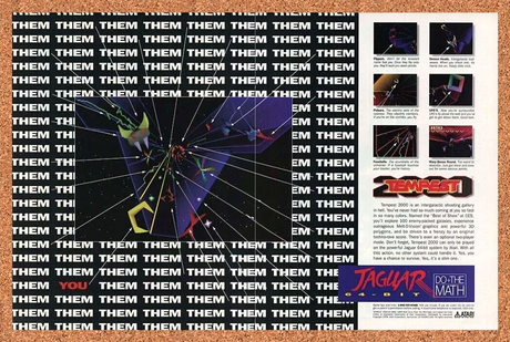 Tempest 2001 Jaguar Original 1995 Ad Authentic Atari Video Game Promo