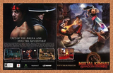 Mortal Kombat Shaolin Monks PS2 Original 2006 Ad Authentic Video Game Promo