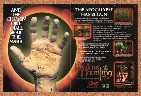 Realms Of The Haunting PC Original 1999 Ad Print Authentic Video Game Promo