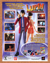 Lupin The 3rd PS2 Original 2004 Print Ad Authentic Anime Video Game Art Promo