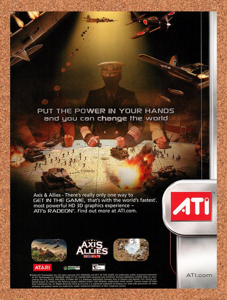 2004 Axis & Allies ATI Original Advertisement / Retro Promo v1
