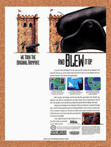 1992 Rampart SNES Original Advertisement / Retro Wall Art v2
