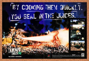 1999 Army Men 3D PS1 Original Advertisement / Retro Promo v2
