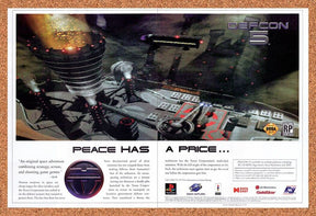 Defcon 5 PC Original 1997 Vintage Ad - Video Game Art Promo
