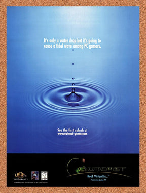 1999 Outcast PC Original Advertisement / Retro Promo v2