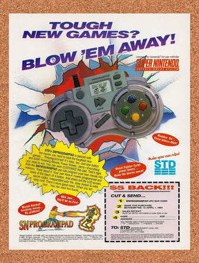 1994 STD SN ProgramPad Rebate Original Advertisement / Retro Wall Art v6