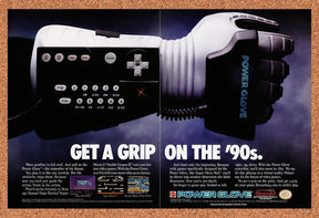 1990 Nintendo Power Glove NES Original Advertisement / Retro Promo v4