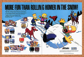1993 Simpsons Nintendo Games Original Advertisement / Retro Promo v3